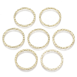 Light Gold Alloy Linking Rings, Round Ring, Light Gold, 24x1.5mm, Inner Diameter: 20mm