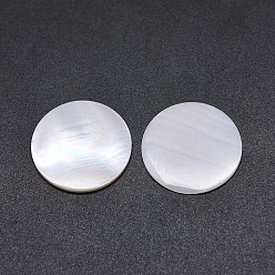 Pink Shell Pink Shell Cabochons, Flat Round, 20x1mm