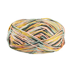 Yellow Polyester Fibers Knitting Yarn, Cashmere Yarn, for Blanket Pillows Craft Crochet Yarns, Yellow, 2mm, about 136.70 Yards(125m)/Skein