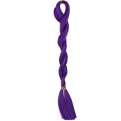 Сине-фиолетовый Волосы парика куклы волокна высокой температуры, для девочек своими руками bjd makings аксессуары, синий фиолетовый, 800 мм