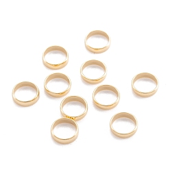 Настоящее золото 18K 304 нержавеющей стали связывающий кольца, Кольцевая форма, реальный 18 k позолоченный, 5.5x1.5 мм