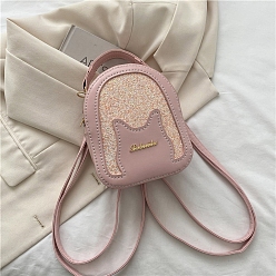 Flamingo DIY PU Leather Lady Bag Making Sets, Shoulder Bags Kit for Beginners, Flamingo, 12x16x19.5cm
