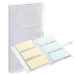 Clear 3 Inch 240-Pocket Plastic Photocard Storage Albums with Press Stud, Rectangle, Clear, 206x118x21mm