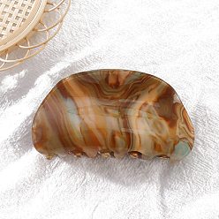 Верблюжий Акриловые заколки для волос на когтях, для женщин девушек, полукруглый, верблюжие, 40x85 мм