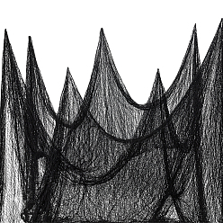 Черный 1поликоттоновая ткань для Хэллоуина для поделок своими руками, аксессуары для одежды, чёрные, 2000x0.1 мм, 13 м / шт