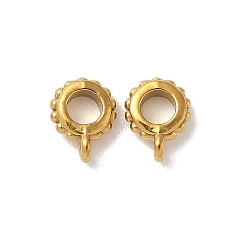 Настоящее золото 18K 304 дуги из нержавеющей стали, ионное покрытие (ip), реальный 18 k позолоченный, 7.5x6x2.5 мм, отверстие : 0.9 мм, внутренний диаметр: 3 мм