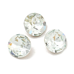 Свет Азора Стеклянные стразы кабошоны, плоская задняя и задняя, граненые, алмаз, свет Azore, 6x3 мм