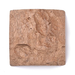 BurlyWood Unfinished Sandalwood Imitation Planet Surface Stuff, for DIY Epoxy Resin, UV Resin Jewelry Decoration Making, Moon, BurlyWood, 49~50.5x50.5x10~14.5mm