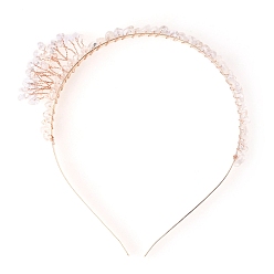 Quartz Crystal Quartz Crystal with Metal Hair Bands, 160x130mm