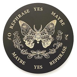 Плоский Круглый Деревянная маятниковая доска, биолокация гадальная доска, для колдовства принадлежности для викканского алтаря, 250 мм