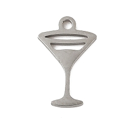 Нержавеющая Сталь Цвет 304 прелести нержавеющей стали, бокал, цвет нержавеющей стали, 12x7.5x1 мм, отверстие : 1.2 мм