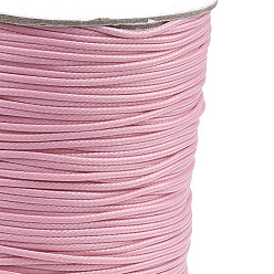 Hot Pink Korean Waxed Polyester Cord, Hot Pink, 1mm, about 85yards/roll