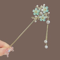 Flower Alloy Hair Sticks, Hair Accessories for Women & Girls, Flower, 180mm