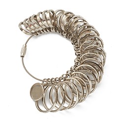 Платина Кольца для пальцев, инструменты для измерения ювелирных изделий, для изготовления поделок, платина, 12~23 мм