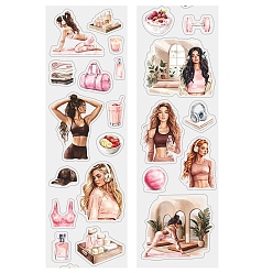 Pink Темы независимой жизни этикетка наклейка картинка наклейки, для скрапбукинга, детские поделки художественных промыслов, наклейки для домашних животных, розовые, 61x0.1 мм