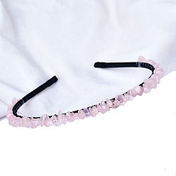 Розовый Кварц Розовый кварц с металлическими резинками для волос, 150x130x50 мм