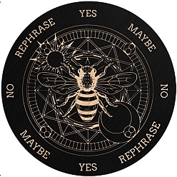 Bees Деревянная маятниковая доска, биолокация гадальная доска, для колдовства принадлежности для викканского алтаря, плоскийкруглыйкруглый, Пчелы, 150 мм