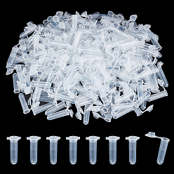 Прозрачный Пластиковая центрифужная пробирка, лабораторные принадлежности, прозрачные, 42x19.5x12.5 мм, внутренний диаметр: 9.5 мм, емкость: 2 мл (0.07 жидких унций)