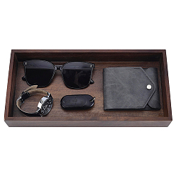 Sienna Wooden Storage Trays, Rectangle, Sienna, 310x150x46mm