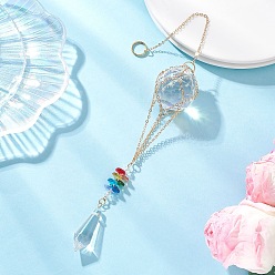 Золотой Стеклянные воздушные шары, подвесные ловцы солнца, для наружного и садового декора, золотые, 277 мм