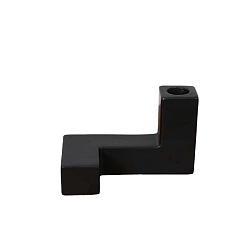 Черный Минимализм керамические подсвечники, подсвечники, геометрия художественные украшения дома, чёрные, 12.8x9.3 см