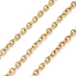 Нержавеющая Сталь Цвет 316 хирургические кабельные цепи из нержавеющей стали, несварные, с катушкой, ионное покрытие (ip), цвет нержавеющей стали, 3.7x3x0.8 мм