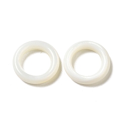 WhiteSmoke Natural White Shell Linking Ring, Ring, WhiteSmoke, 13x3mm, Inner Diameter: 8mm