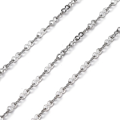 Нержавеющая Сталь Цвет 304 цепи из нержавеющей стали ссылка, пайки, с катушкой, цвет нержавеющей стали, 4x2x0.5 мм, 10 м / рулон