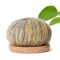 Разноцветный Шелковая мохеровая мягкая пряжа, для ткачества, вязание крючком, красочный, 1.5~2 мм, около 25г/моток