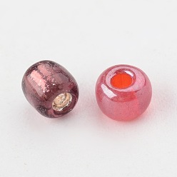 Mixed Color 6/0 Glass Seed Beads, Silver Lined Round Hole, Round, Mixed Color, 4mm, Hole: 1.5mm, about 6639 pcs/pound