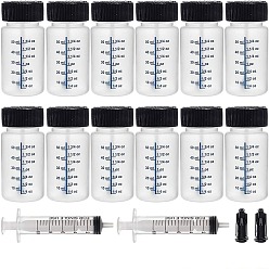 Белый DIY Kit, пластиковые бутылки, с пластиковыми колпачками для шприца и дозирующим шприцем (без иглы), белые, 287x6.5 мм