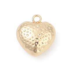 Сердце Латунные подвески, реальный 14 k позолоченный, сердце, 23x20.5x10.5 мм, отверстие : 3 мм