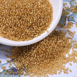 (RR4) Темно-золотой с Серебряной Подкладкой Миюки круглые бусины рокайль, японский бисер, (rr 4) серебристое темное золото, 11/0, 2x1.3 мм, Отверстие: 0.8 мм, о 1100 шт / бутылка, 10 г / бутылка