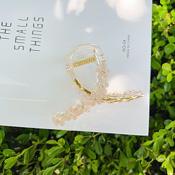 Фора Цветочные пластиковые заколки для волос с когтями, аксессуары для волос для женщин и девочек, оранжевые, 83x60 мм