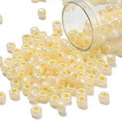 (142) Ceylon Banana Cream Тохо 3/0 круглые бусины, японский бисер, (142) крем из цейлонских бананов, 5.5 мм, отверстие : 1.9 мм, Около 2700 шт / фунт