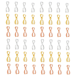 (52) Непрозрачная лаванда 96шт 12 стиль сплава ледорубы зажимные скобы для изготовления подвески, разноцветные, 13~19 мм, отверстие : 4~5x3~4 мм, штифты : 0.7~0.8 мм, 8 шт / стиль