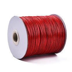 Red Korean Waxed Polyester Cord, Bead Cord, Red, 1.2mm, about 185yards/roll