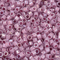 (DB1752) Sparkling Orchid Lined Opal AB MIYUKI Delica Beads, Cylinder, Japanese Seed Beads, 11/0, (DB1752) Sparkling Orchid Lined Opal AB, 1.3x1.6mm, Hole: 0.8mm, about 20000pcs/bag, 100g/bag