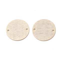 Настоящее золото 24K Соединители латунные звенья, долговечный, плоско-круглые, реальный 24 k позолоченный, 18x0.7 мм, отверстие : 1.2 мм
