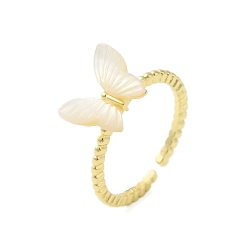 Бабочка 304 из нержавеющей стали Манжета кольца для женщин, бабочка, внутренний диаметр: 16 мм