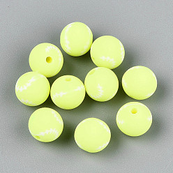 Tennis Бусины из полимерной глины , игры с мячом, большой теннис, 8 мм, отверстие : 1.4~1.6 мм