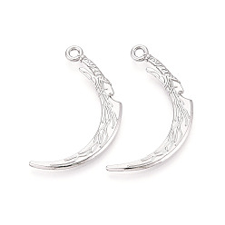 Нержавеющая Сталь Цвет 304 подвески из нержавеющей стали, мачете, цвет нержавеющей стали, 39x21x2 мм, отверстие : 2.2 мм