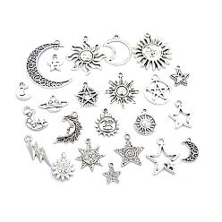 Античное Серебро 23 шт. Подвески из сплава в тибетском стиле, разнообразные, античное серебро, 8~35 мм