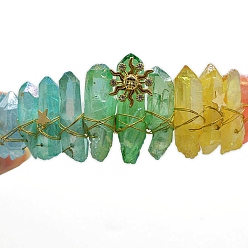 Другие Кварцы Резинки для волос из натурального кварца, короны для волос для женщин и девочек, 350x150 мм