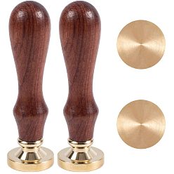 Золотой DIY альбом, латунные сургучные печати и деревянные ручки, золотые, 89 мм