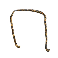 Золотистый Резинки для волос из смолы, аксессуары для волос для женщин и девочек, квадратный, золотые, 150x145x15 мм