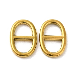 Золотой 304 застежки-пряжки из нержавеющей стали, для лямки, обвязочные мешки, аксессуары для одежды, овальные, золотые, 23x15.5x2.5 мм, отверстие : 17.5x9.5 мм