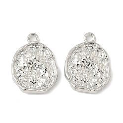 Oval Подвески из сплава , без кадмия и без свинца, стойки покрытие, платина, овальные, 21x15.5x2.5 мм, отверстие : 2 мм