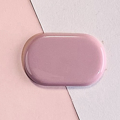 Серо-розавый Поиск пластиковой заколки для волос, овальные, увядшая роза, 43x28 мм