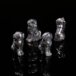 Larvikite Украшения из натурального ларвикита, украшение домашнего офиса, собака, 42 мм